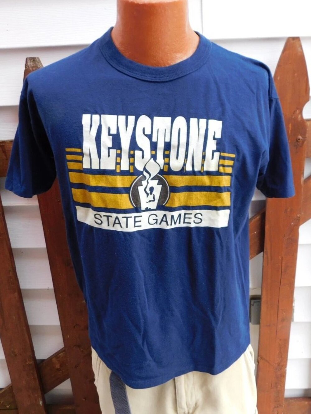 Vintage KEYSTONE STATE GAMES Adult T Shirt RUSSELL ATHLETIC Large